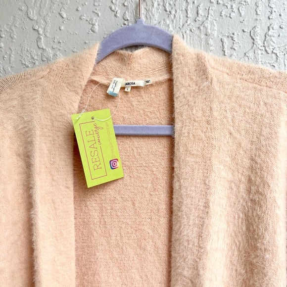 Tularosa - Taylor cozy long cardigan peach color size Large - Picture 5 of 10